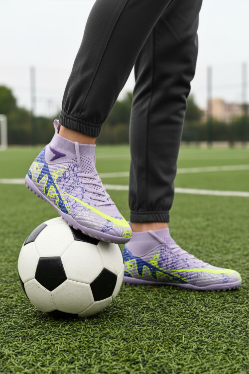 Lila Mor Unisex Halı Saha Ayakkabısı Air 600 G