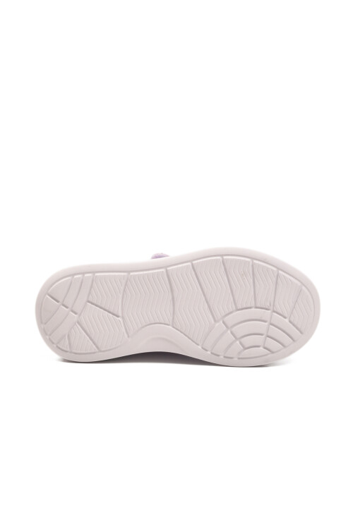 Lila Rugan Simli Cırtlı Hafif Esnek Kız Çocuk Spor Ayakkabı 2540-26K P