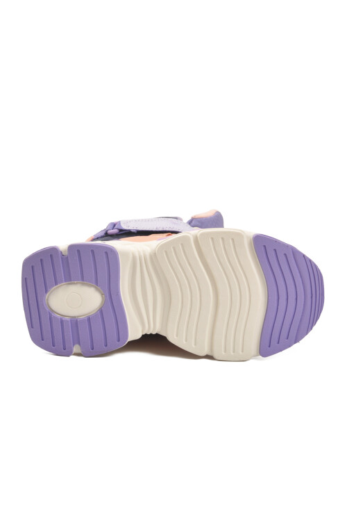 Pudra Cırtlı İçi Polarlı Soğuğa Dirençli Kaymaz Kız Çocuk Bot 2087 F