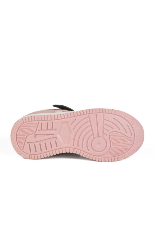 Pudra Cırtlı Kız Çocuk Sneaker Haykat Kısa F