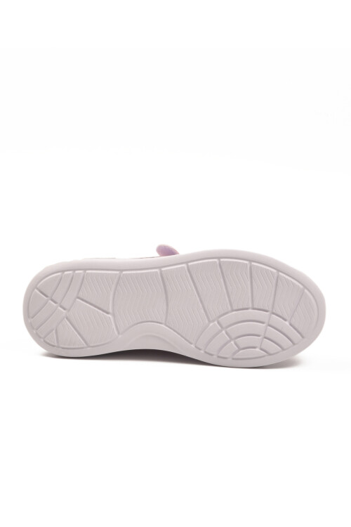 Powder Patent Leather Glittery Velcro Lightweight Girls Sneakers 2540-26K F