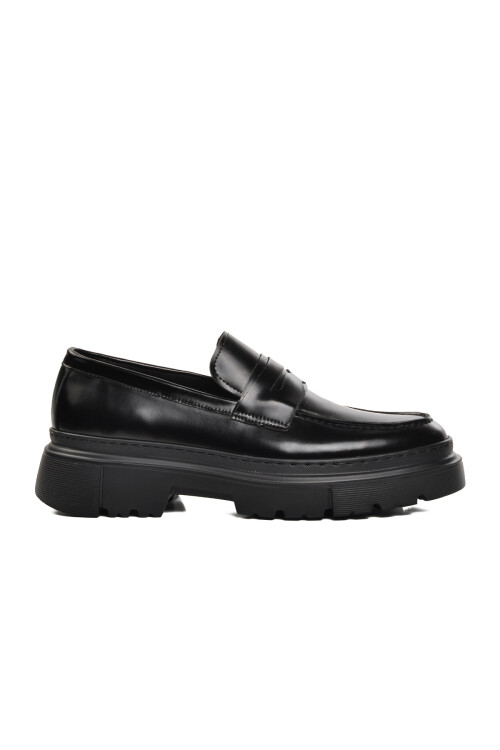 Black Open Wide Mold Mens Casual Shoes Premium 1308-5 M