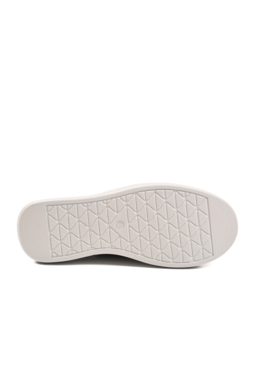 حذاء رياضي أسود وأبيض برباط ونعل سميك للجنسين OZ-03 Z