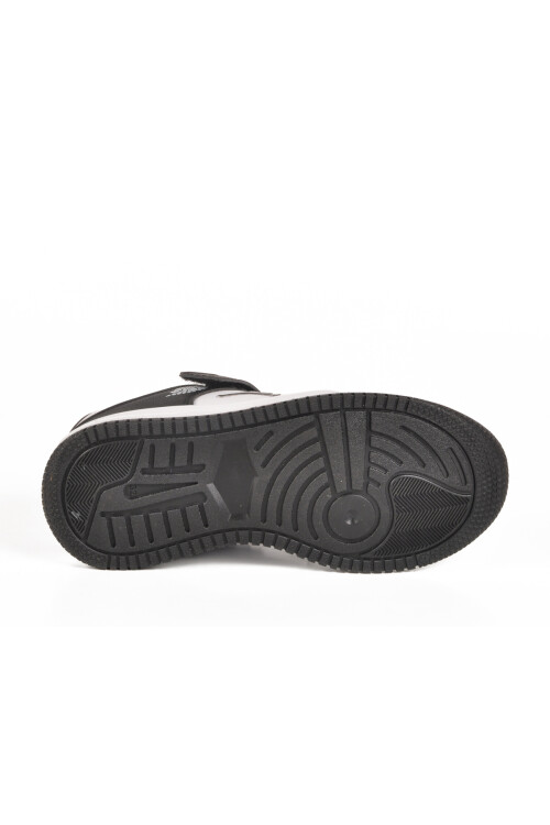 Black and White Velcro Boys Sneakers Haykat Short F