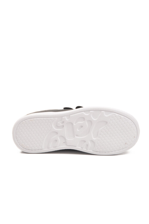 Black and White Velcro Lightweight Boys Sneakers 2480-26K F