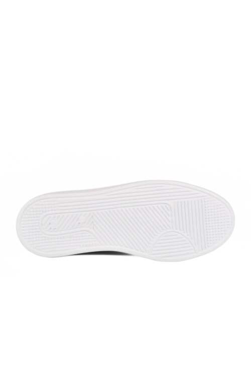 Black and White Lace-Up Lightweight Mens Sneaker 136 M