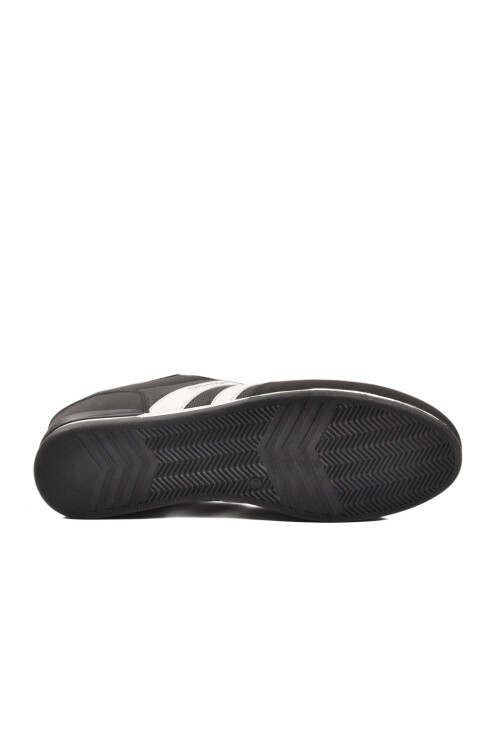 Black White Large Size Leather Mens Sneakers Omega Int M