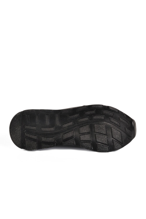 Siyah Beyaz Kilit Bağcıklı Kadın Casual Ayakkabı 1706 Z