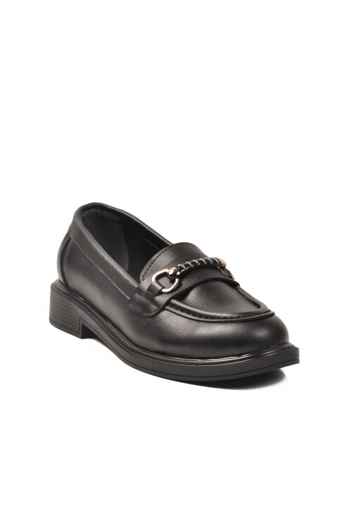 Black Skin Womens Casual Shoes 572441 Z