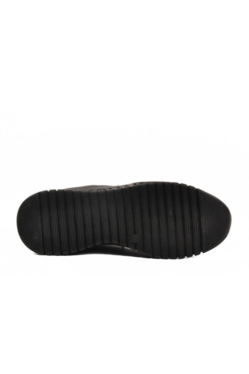 Black Lace-Up Anatomical Gel Sole Leather Mens Casual Shoes 316 M