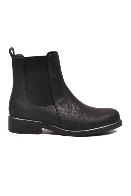 Black Floater Fur Non-Slip Easy-To-Wear Elastic Womens Boots PC-55086 Z