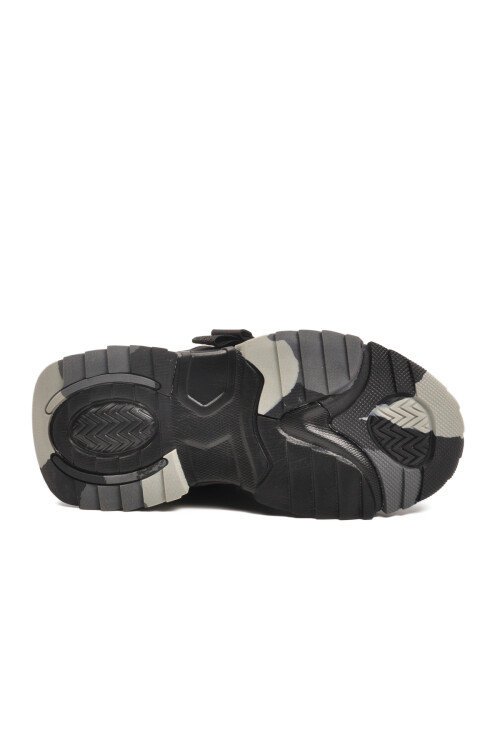 حذاء رياضي خفيف الوزن ومرن للأولاد باللون الأسود مع شريط فيلكرو 2021 F