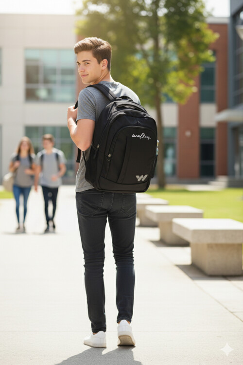 WalkwaySiyah Füme Unisex Sırt Çantası Kupra