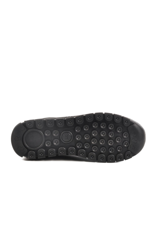 Black Genuine Leather Anatomic Womens Casual Shoes 9050-26K Z