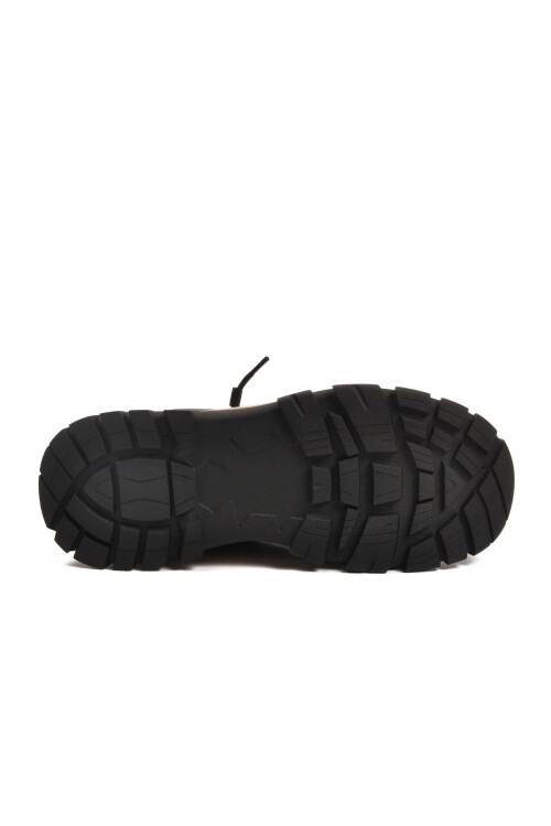 Siyah Hakiki Deri Bağcıklı Erkek Sneaker 25K570 M