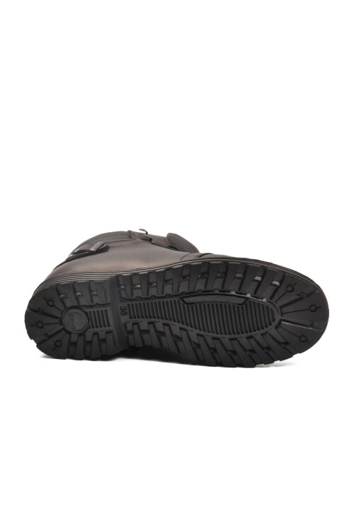 Siyah Deri Kürklü Soğuğa Dirençli Kaymaz Erkek Bot 2K1426-HK-700 M