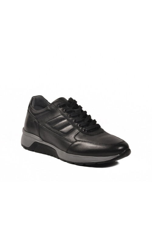 Black Genuine Leather Mens Casual Shoes 2720-1 M