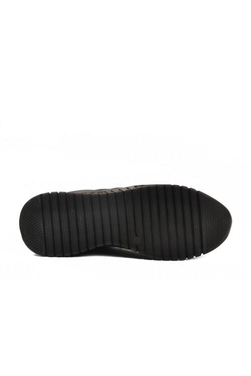 Black Lace-Up Leather Gel Sole Anatomic Mens Casual Shoes 315 M