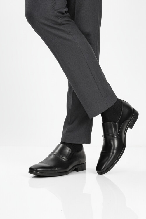 Black Genuine Leather Non-Slip Sole Mens Classic Shoes 974 M