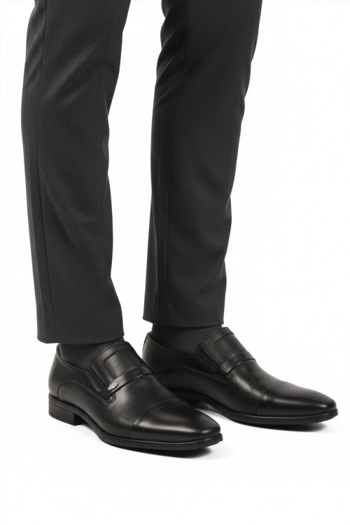 Black Genuine Leather Non-Slip Sole Mens Classic Shoes 976 M