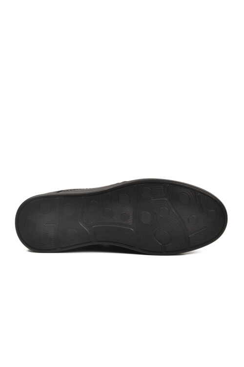 Black Genuine Leather Mens Daily Casual Sensitive 6122 M