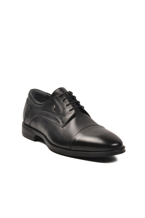 Siyah Hakiki Deri Büyük Numara Erkek Klasik Ayakkabı 1594 M