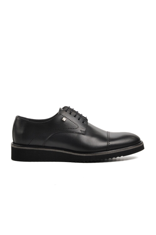 Black Genuine Leather Mens Classic Shoes 2928 M