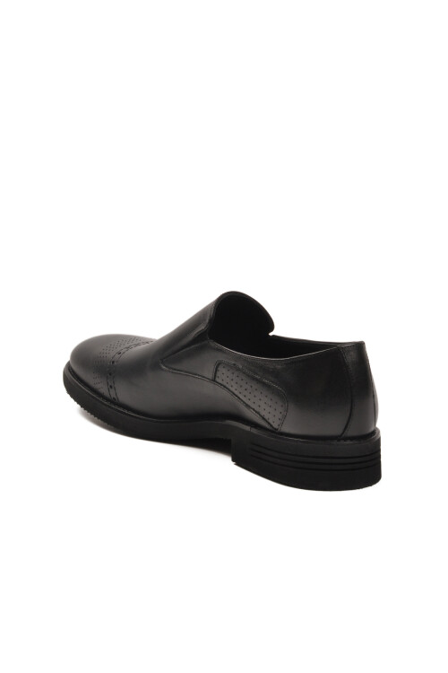 Siyah Hakiki Deri Erkek Klasik Ayakkabı 3256 M