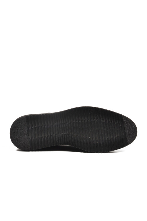 Siyah Hafif Hakiki Deri Eva Taban Erkek Klasik Ayakkabı 361004 M