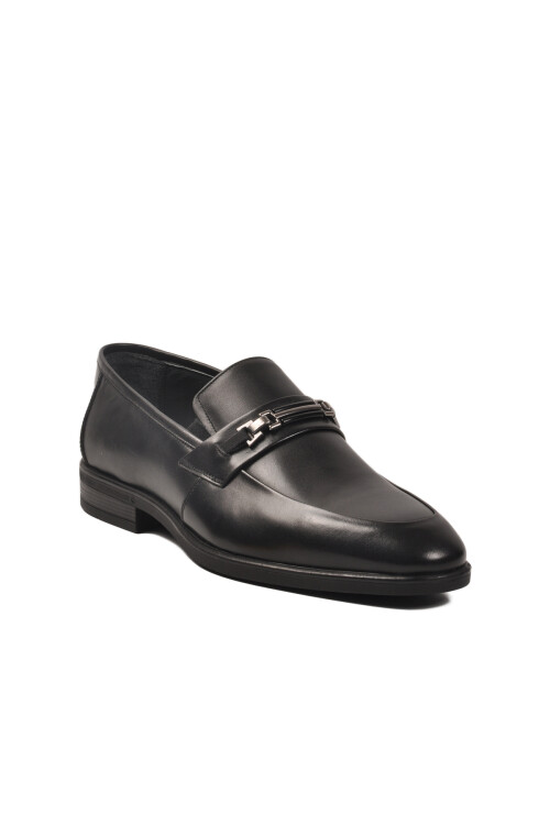 Black Genuine Leather Non-Slip Sole Mens Classic Shoes 854-TM