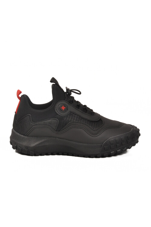 Black Rubber Laced Boys Sports Shoes G63 Kids F