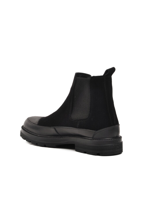 Black Nubuck Mens Chelsea Boots 1361654 M