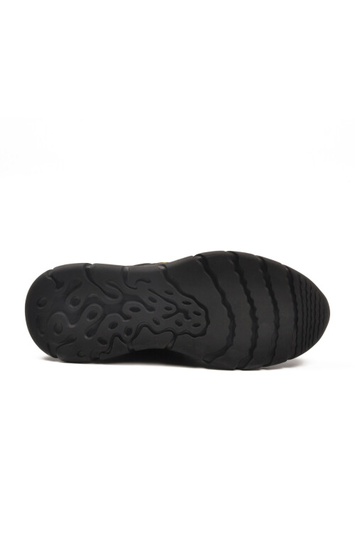 Siyah Nubuk Hakiki Deri Erkek Casual Ayakkabı 240003 M