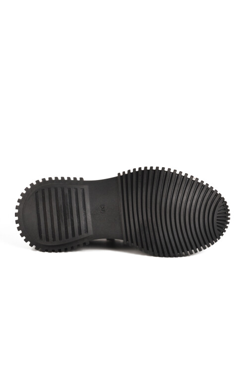 Siyah Nubuk Hakiki Deri Kadın Casual Ayakkabı 25405003K Z