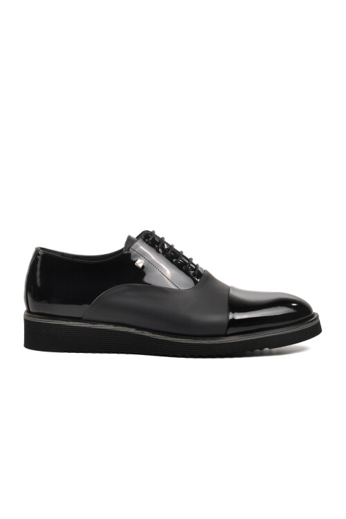 Black Patent Leather Genuine Leather Mens Classic Shoes 6590 M