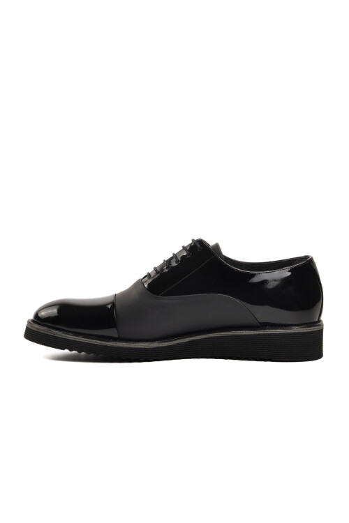Black Patent Leather Genuine Leather Mens Classic Shoes 6590 M