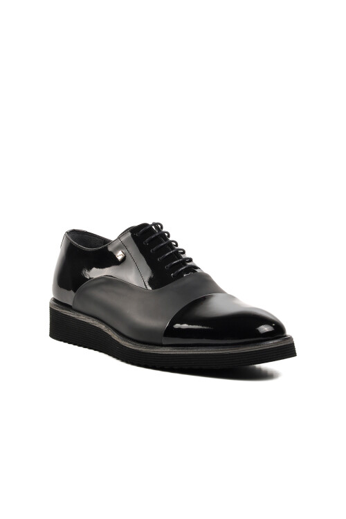 Black Patent Leather Genuine Leather Mens Classic Shoes 6590 M