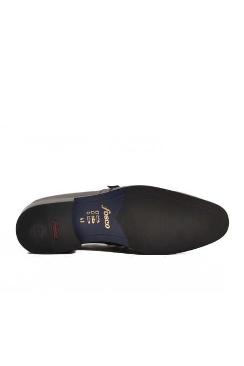 Siyah Rugan Hakiki Deri Erkek Klasik Ayakkabı 3262 M