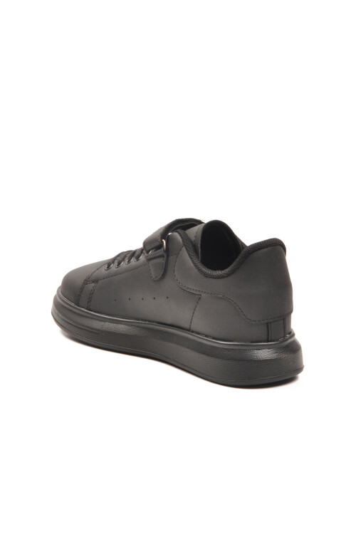 Black Velcro Lightweight Unisex Kids Sneakers 2540-26K F