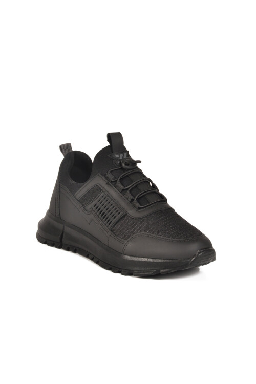 حذاء رياضي للجنسين من نانس 6006 G، أسود، خفيف الوزن ومرن برباط