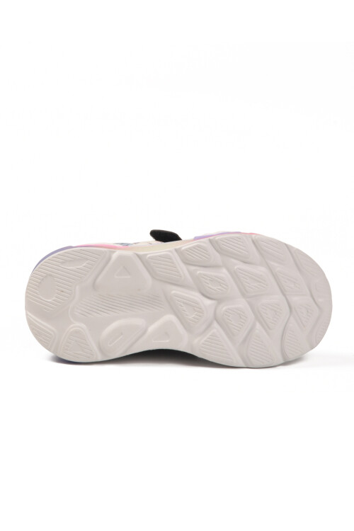 Black Velcro Light Flexible Girls Sneakers 1986 P