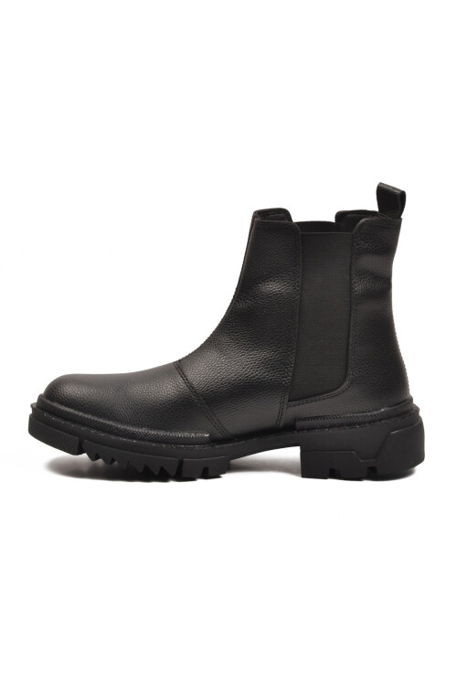 Siyah İçi Polarlı Kaymaz Soğuğa Dirençli Erkek Chelsea Bot 748 M