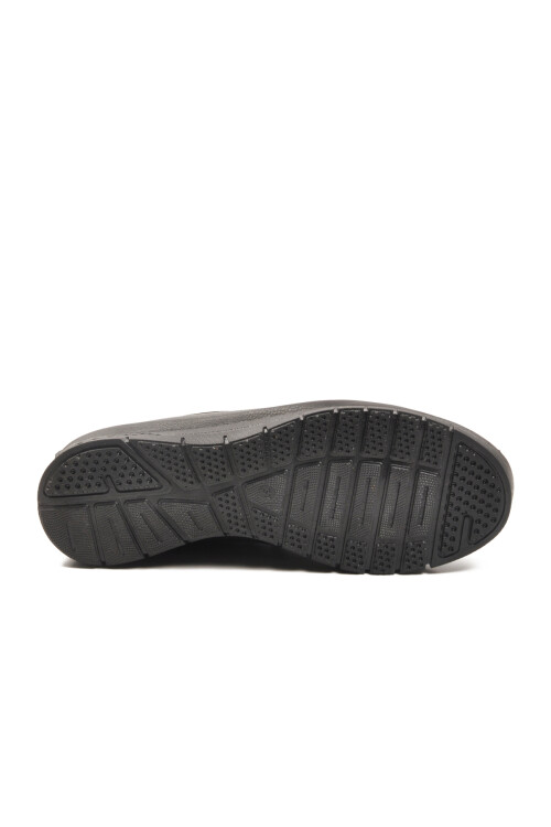 Black Rubber Laced Light Flexible Womens Casual Shoes 034 Z