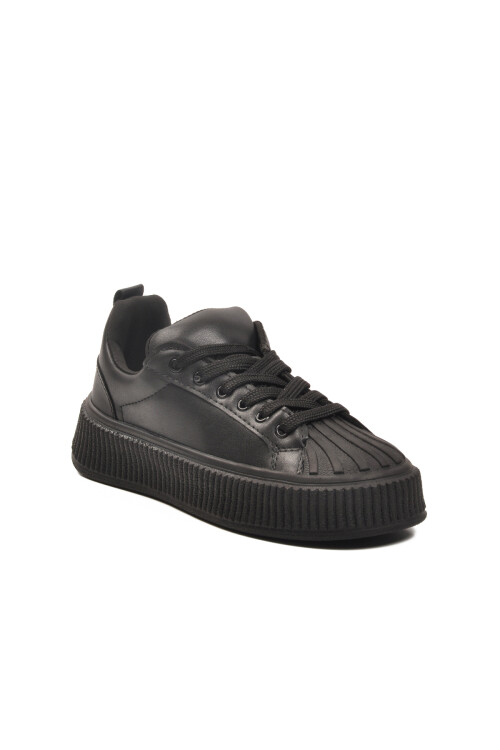 حذاء رياضي أسود برباط للجنسين Grov 410 G