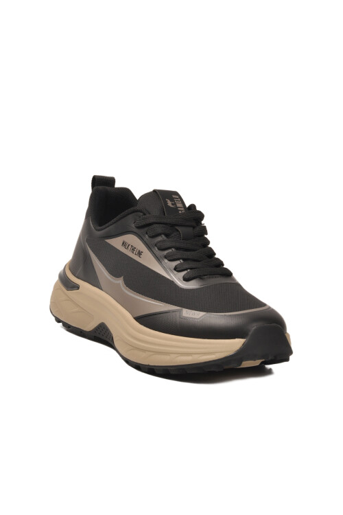 Black Mesh Lightweight Flexible Memory Foam Mens Sneakers Degree M