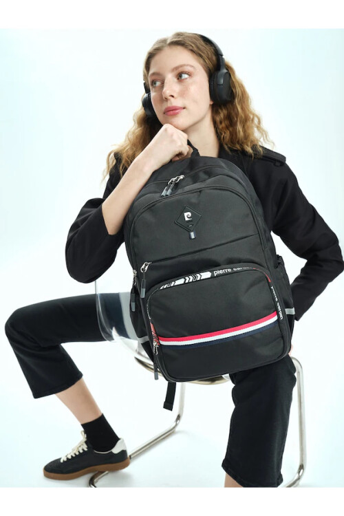 بيير كاردانحقيبة ظهر سوداء للجنسين 07PCT18001-L