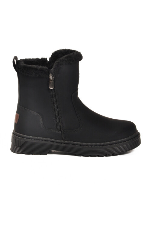 Black Emerald Polar Fleece Zippered Non-Slip Sole Womens Boots 23003 Z