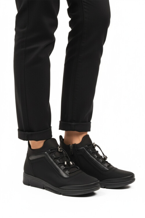 AyakmodBlack Cold-Resistant Non-Slip Sole Women's Boots 293113 Z