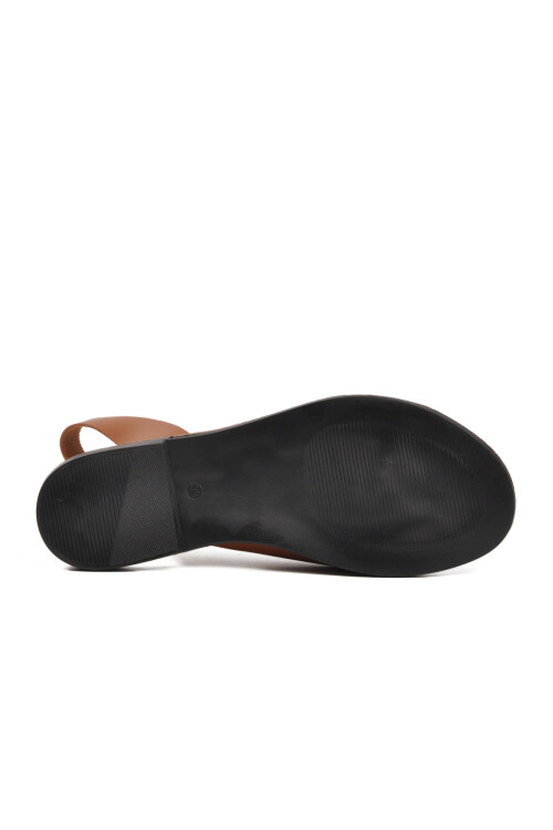 صندل نسائي بني فاتح بنعل رفيع 102 Z