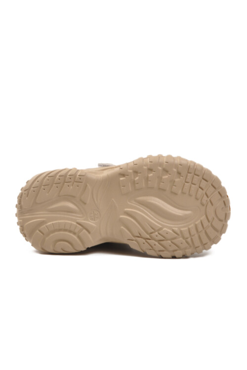 Bej Cırtlı Hafif Esnek Kaymaz Erkek Çocuk Spor Ayakkabı 22677 P